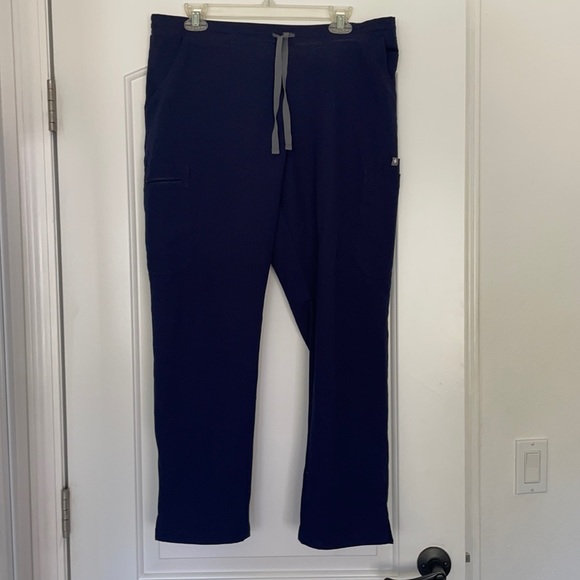 Figs Pisco Navy Blue Scrub Pants Sz L - Picture 4 of 10